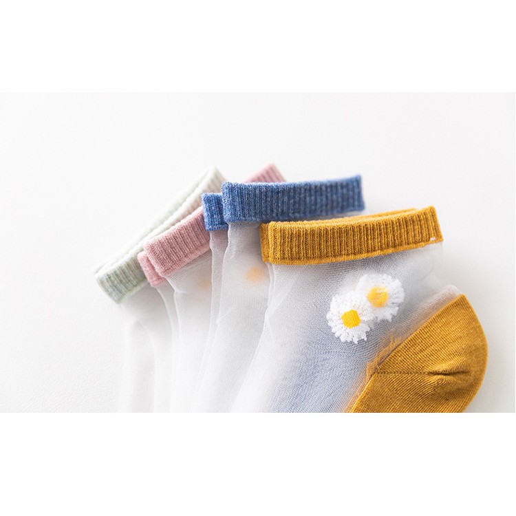 Túi 10 đôi tất vớ ren hoa cúc siêu hot hit dễ phối đồ DuMi Shop