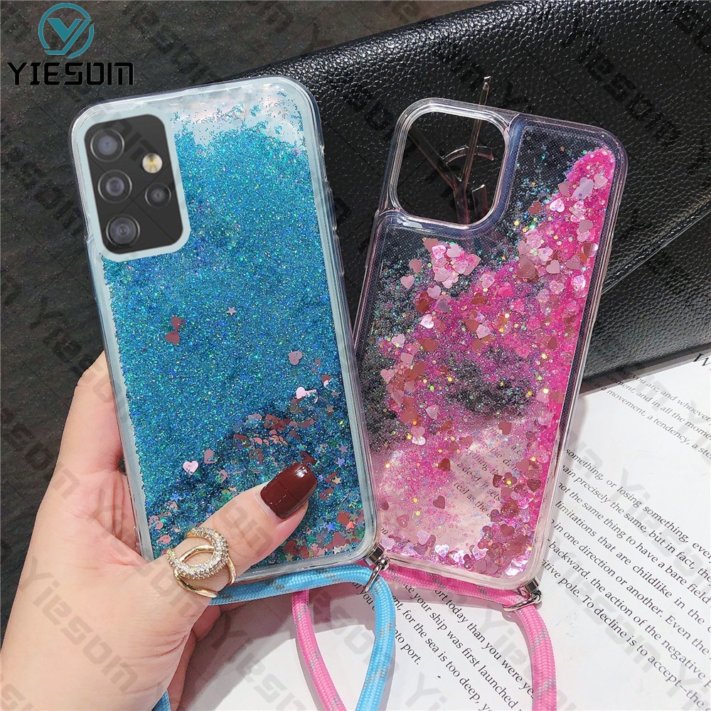 Ốp Điện Thoại Silicon Mềm Phối Kim Tuyến Nước Cho Samsung Galaxy A13 A33 A53 A73 5G A23 A32 A52 A52S 5G A72 A22 A12 / M12
