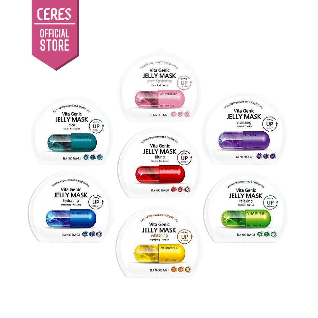 Mặt Nạ Banobagi - Jelly Mask Giấy Vita Genic Viên Thuốc Bổ Sung Vitamin 30ml