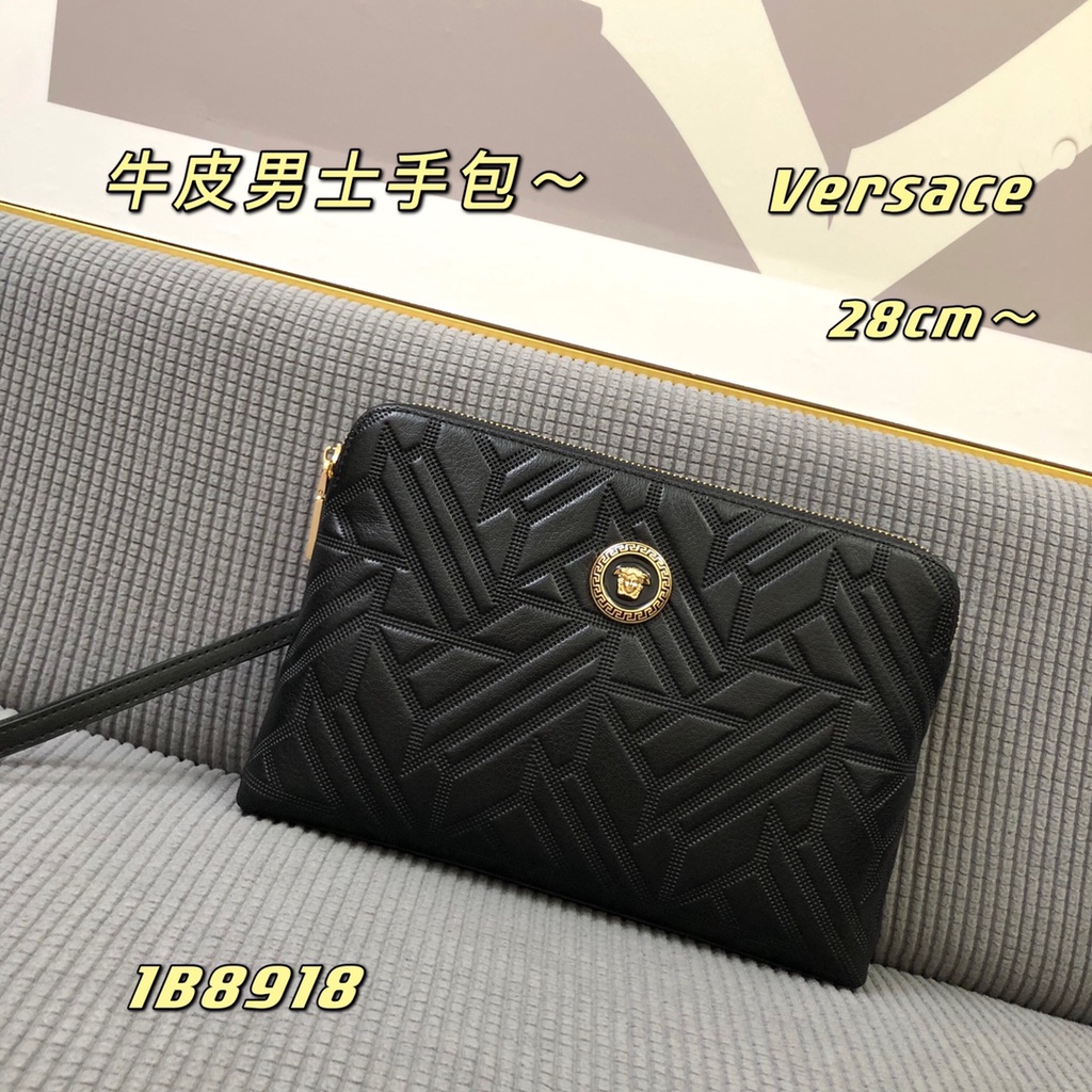 Ví nam da thật thời trang cao cấp Versace thiết kế tối giản, thời thượng