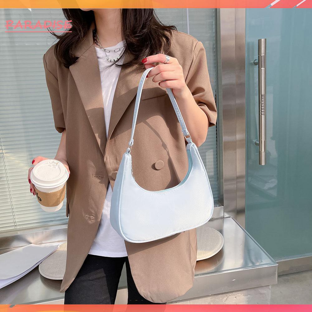 Túi xách màu trơn kiểu dáng đơn giản phong cách boho thời trang cho nữ