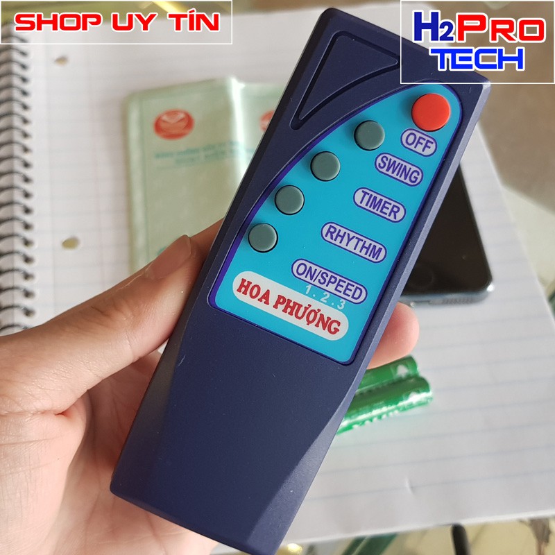 Điều khiển từ xa quạt điện Hoa Phượng ( tặng đôi pin )