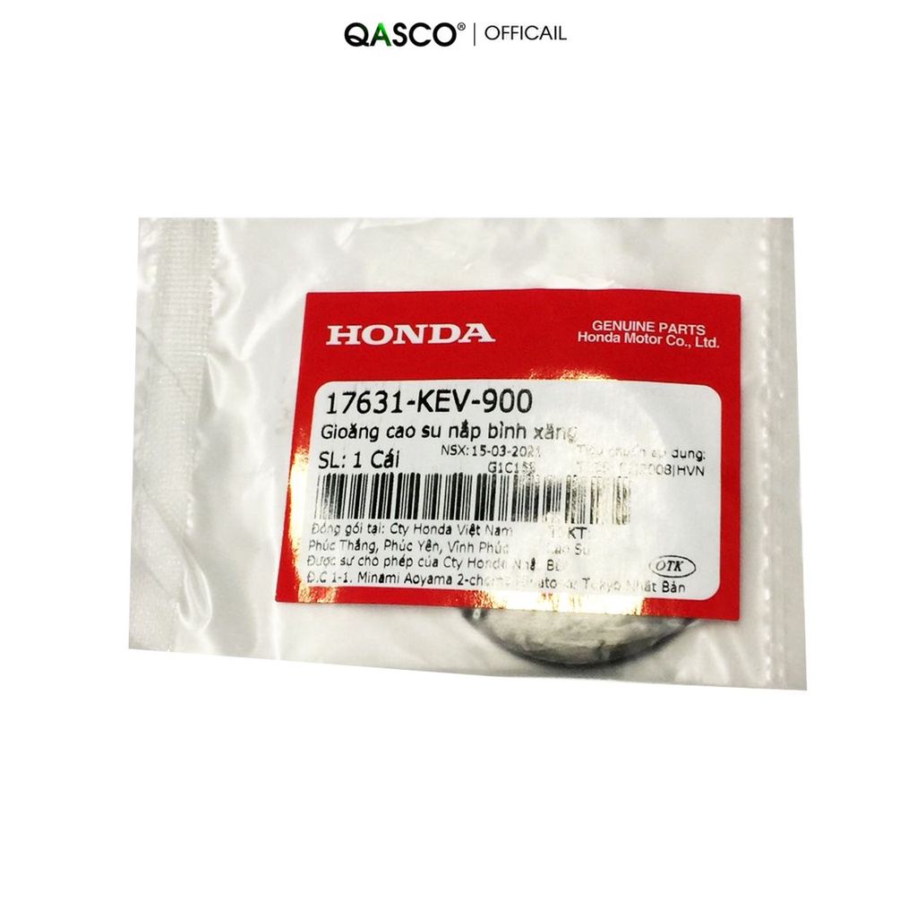 Gioăng cao su nắp bình xăng HONDA dùng chung nhiều xe (17631KEV900)