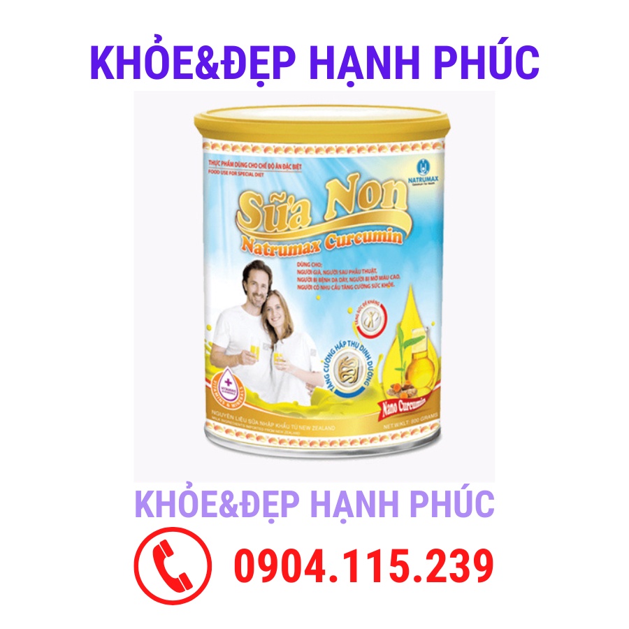 Sữa non natrumax curcumin hỗ trợ dạ dày – 800 gr/hộp