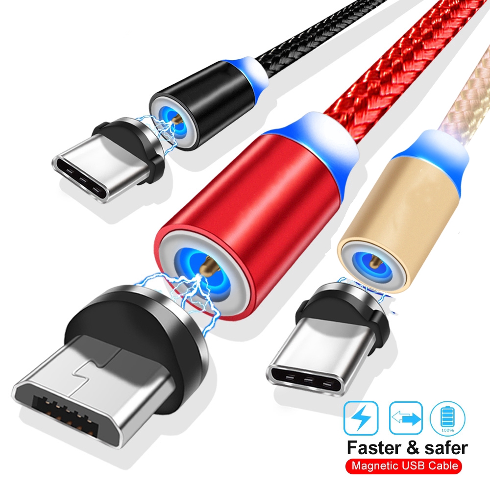 Dây cáp sạc nam châm USB type-C cho For iPhone Huawei Xiaomi