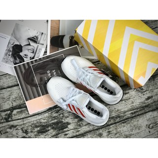 Giày Sneaker Thể Thao Ultra Boost 4.0 Trắng Đỏ