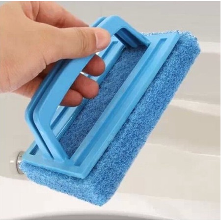 Miếng cước chà rửa,vệ sinh nhà tắm đảm bảo vệ sinh có tay cầm