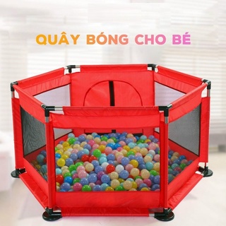 Quây bóng lục giác khung inox tặng kèm 10 bóng nhựa mềm