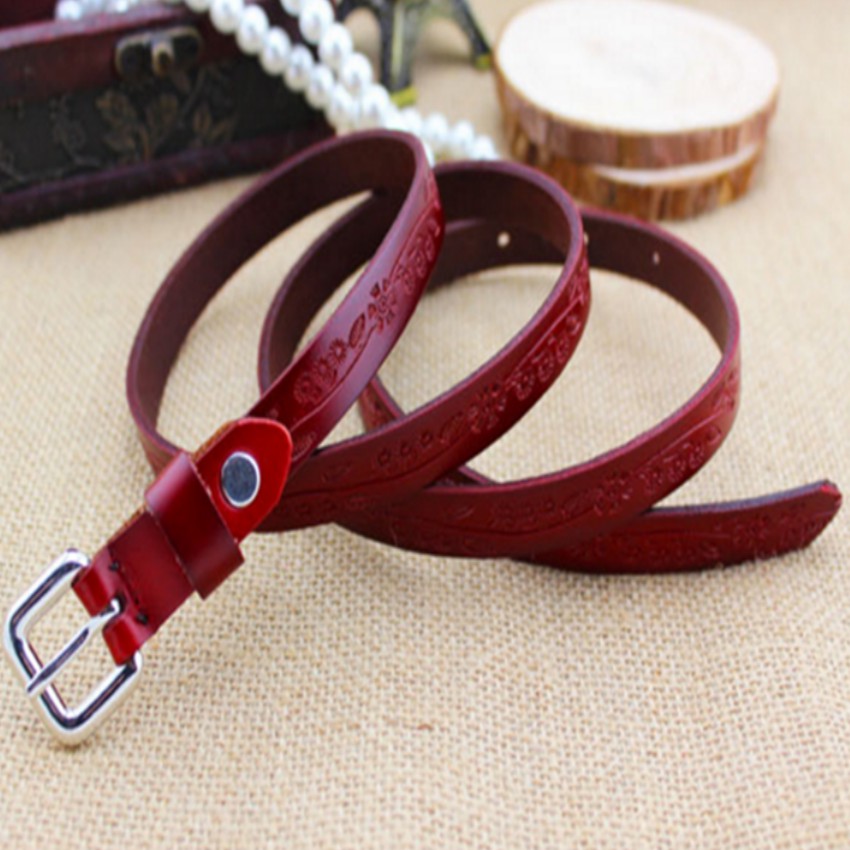 Thắt lưng nữ da thật dập họa tiết Đồ Da Thành Long 203810 Tặng 01 móc khóa hồ lô [SKM] | BigBuy360 - bigbuy360.vn