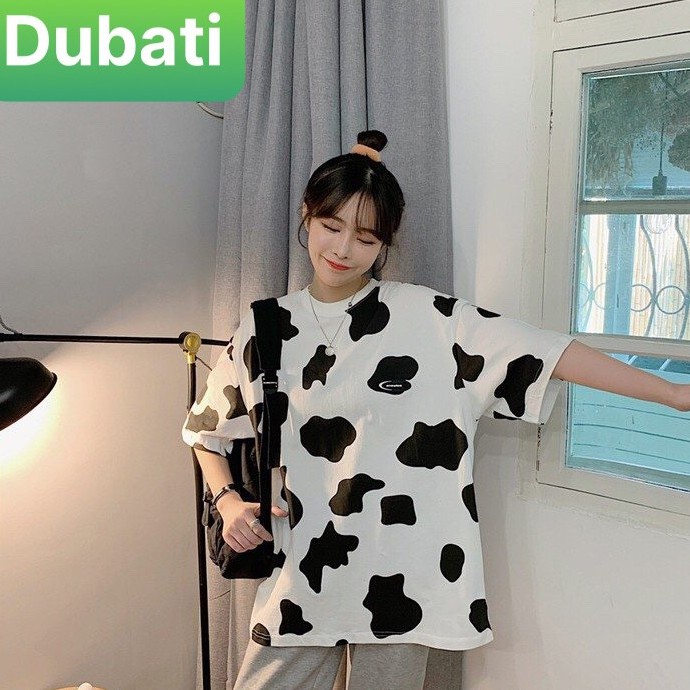 ÁO THUN BÒ SỮA NAM NỮ NGẮN TAY PHOM FROM RỘNG VẢI MỊN - DUBATI FASHION