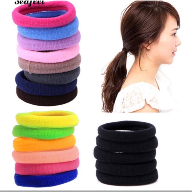 THUN CỘT TÓC NHIỀU MÀU