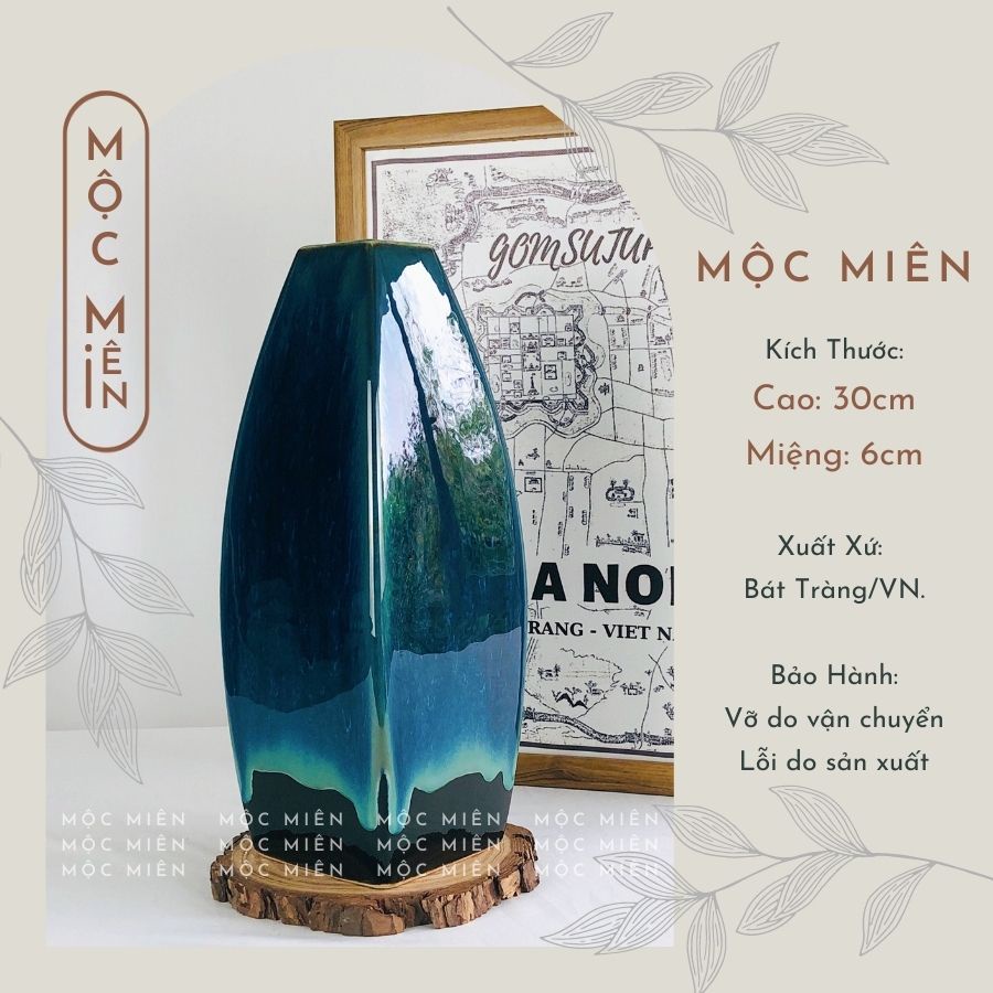 Bình hoa gốm sứ decor lọ hoa men hoả biến Đá cỡ Lớn cắm đào tết, sen, tuyết mai, Mộc Miên, Gốm Sứ Bát Tràng