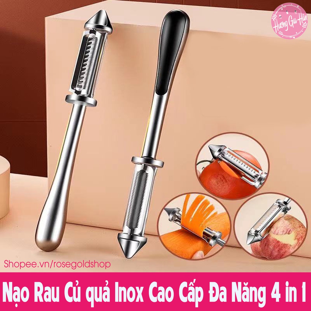 Nạo Rau Củ quả Inox Cao Cấp Đa Năng 4 in 1