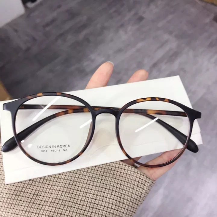 Kính Mát Gọng Tròn Chống Bức Xạ Họa Tiết Da Báo Cho Cả Nam Và Nữ
