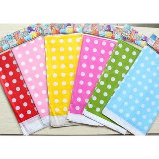 THANH LÝ NGHỈ BÁN - Khăn trải bàn tiệc sinh nhật - khăn trải bàn sinh nhật - khăn mẫu chấm bi