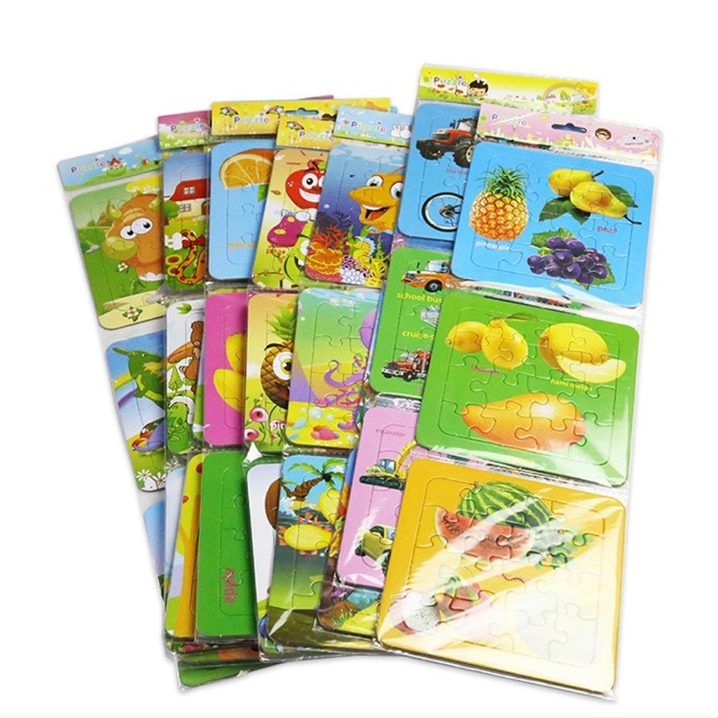 Tranh Ghép 16 Mảnh Ghép Nhiều Mẫu Giúp Trẻ Phát Triến Tư Duy