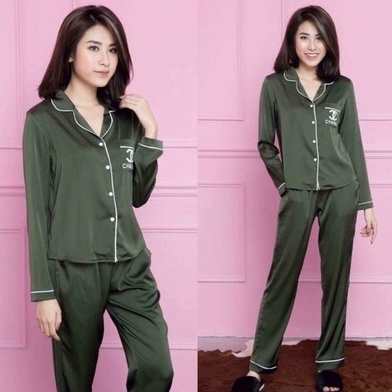 Bộ đồ mặc nhà - Bộ Pyjama mặc nhà - Bộ lụa tag chữ X