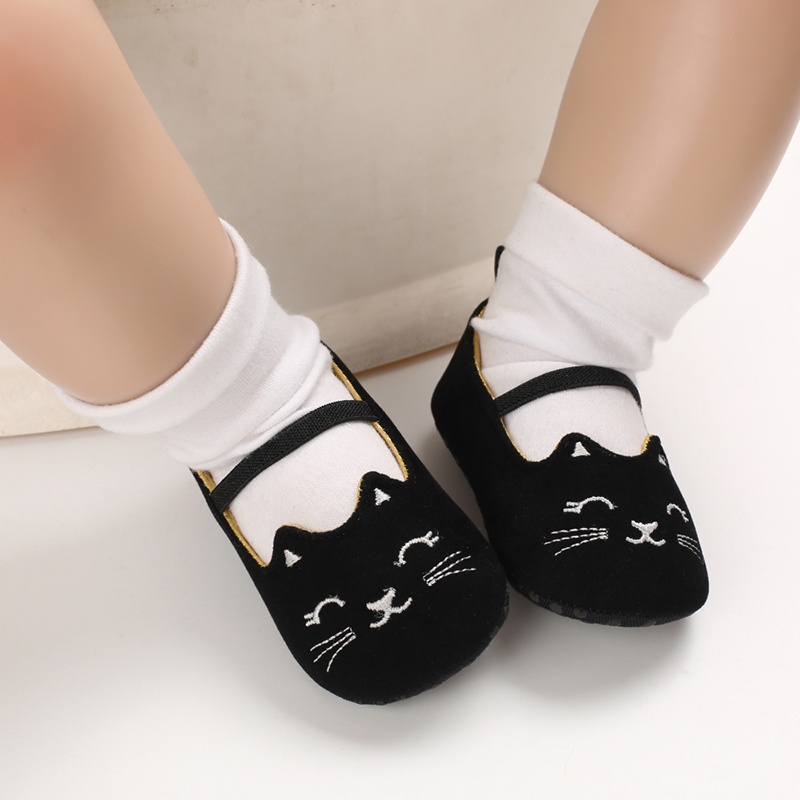 Giày tập đi VALEN SINA mềm mại chống trượt kiểu hoạt hình dễ thương cho bé gái 0-18 tháng tuổi