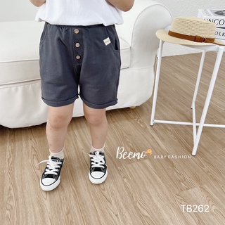 [GIÁ GỐC]- Quần đùi da cá đính cúc Beemo bé trai