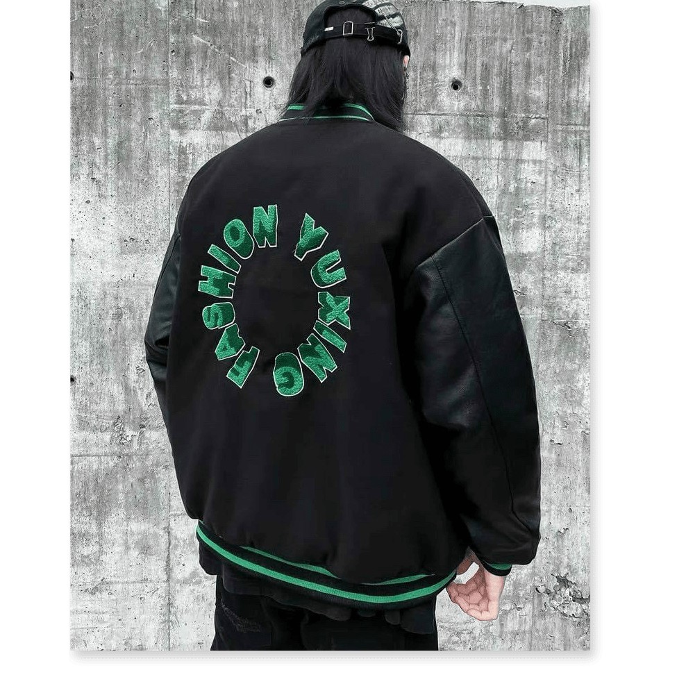 ÁO KHOÁC DÙ NAM NỮ KIỂU BOMBER THÊU HỌA TIẾT TINH TẾ