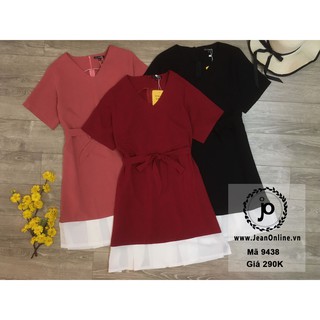 Đầm suông xẻ tà big size (MS 9438)