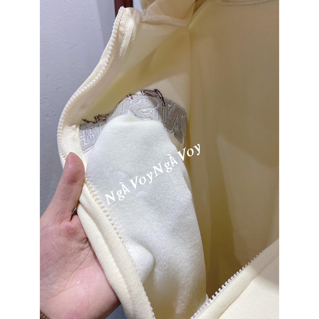 ÁO KHOÁC NỈ CHỮ THÊU LỬA SIÊU ẤM | BigBuy360 - bigbuy360.vn