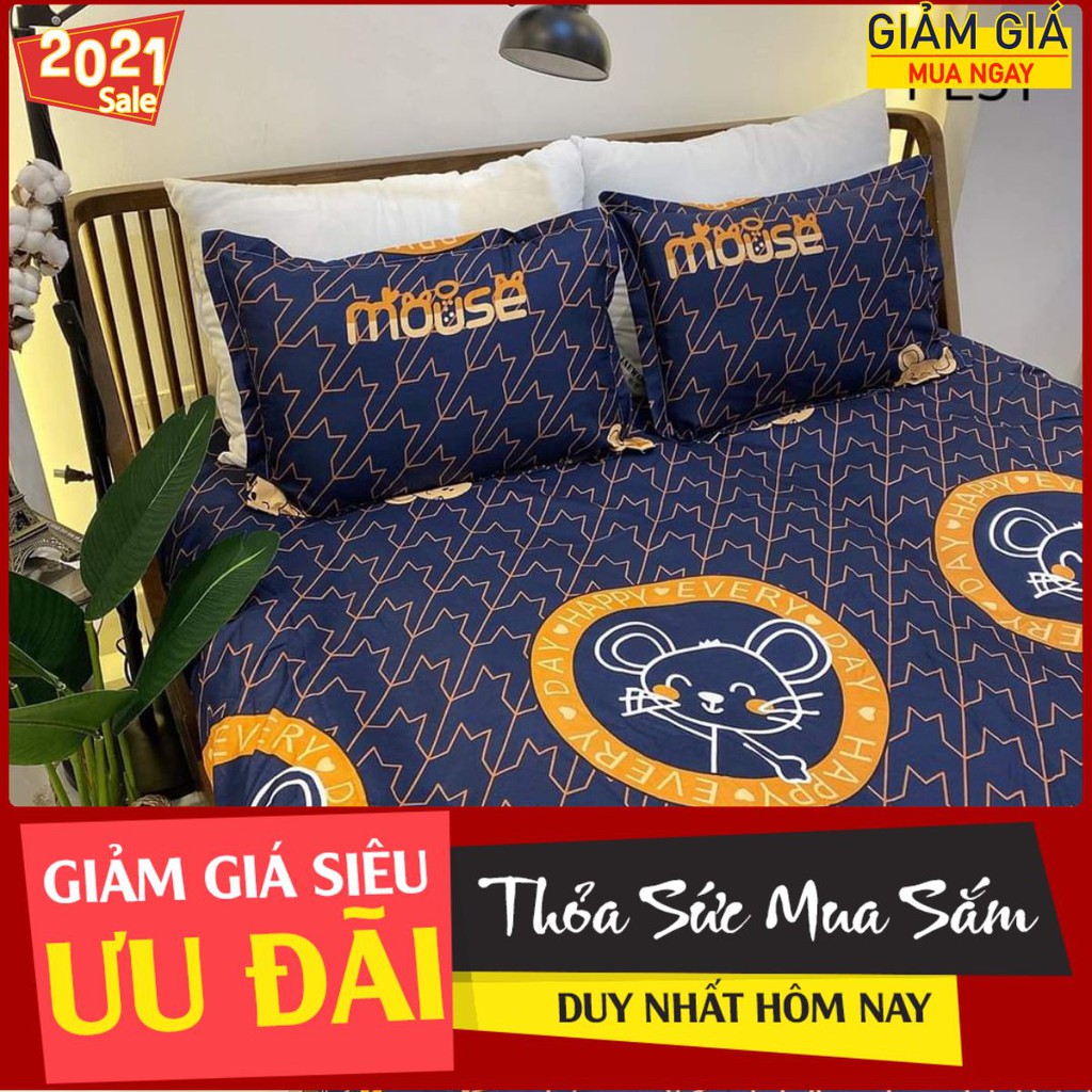 [sale lỗ ga giường]Ga trải giường có bo chun sẵn 1m2,1m4,1m5,1m6,1m8 Mã 995