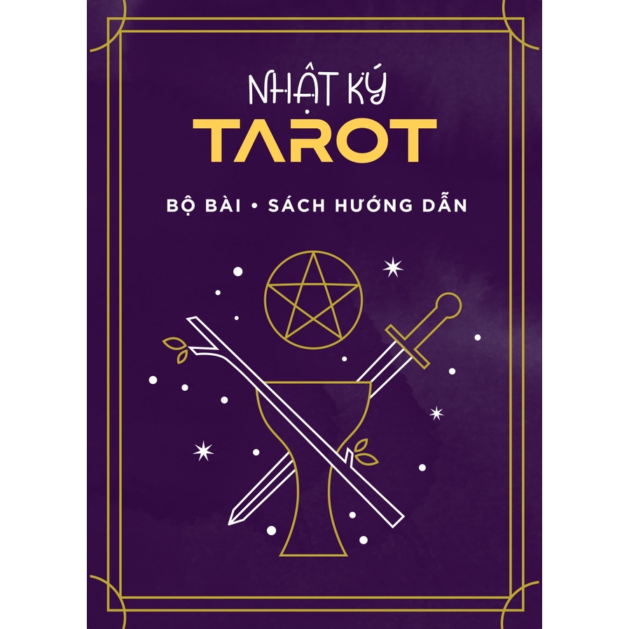 Sách - COMBO TỰ HỌC TAROT: Sách Nhật ký Tarot + Bộ Bài &amp; Sách Hướng Dẫn (Tái bản 2022)