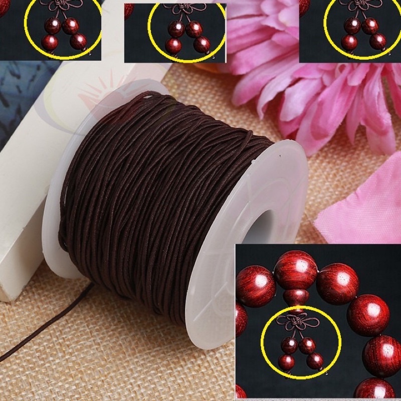 2Mét Dây Dù co giãn, lõi chun Xâu Chuỗi Hạt vòng gỗ, vòng đá - Đoạn dây 2 mét phụ kiện vòng tay