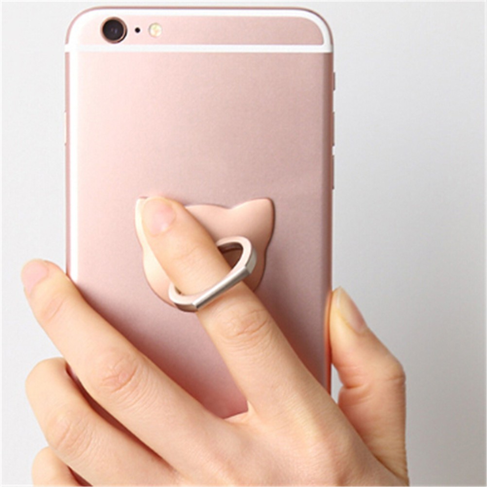 Cat Cell Phone Ring Stand Finger Bracket Mobile Phone Holder
