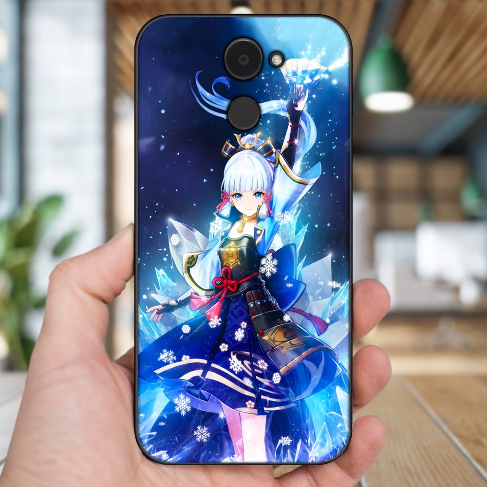 Ốp lưng Huawei Y7 Prime viền đen in hình Ayaka Genshin Impact
