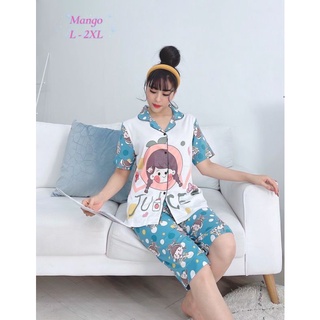 Combo 5 bộ tay cộc lụa mango