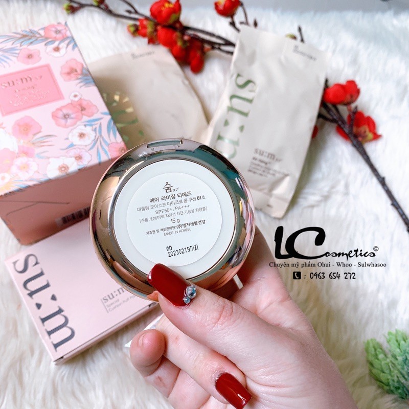 Phấn Nước Su:m37 Air Rising TF Dazzling Moist Micro Foam Limited 2020❤️SIÊU HOT❤️che khuyết điểm tốt-căng bóng-mọng mịn | BigBuy360 - bigbuy360.vn