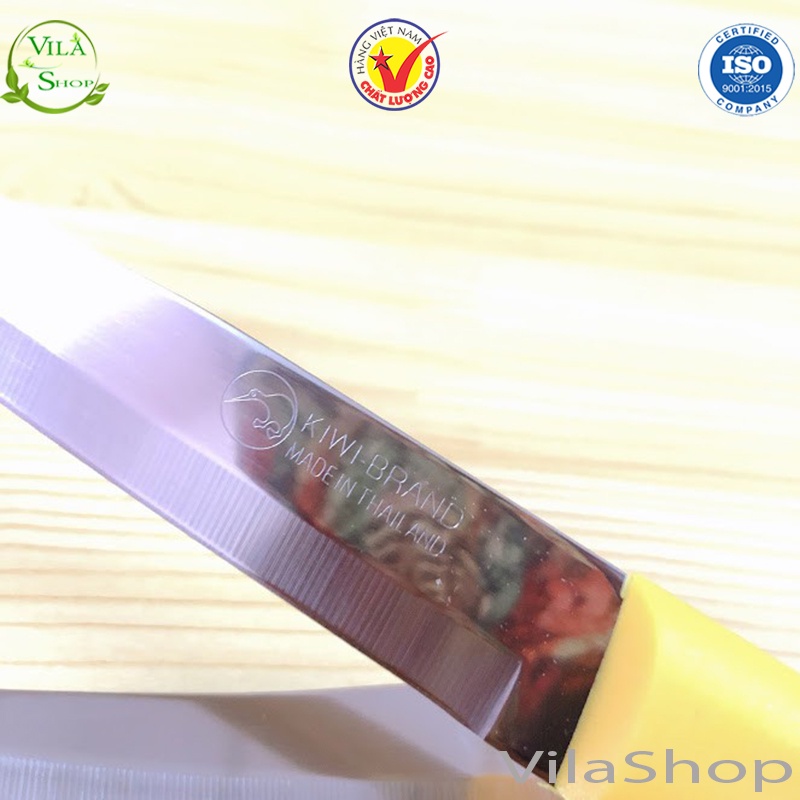 Dao Thái Kiwi, Dao Thái Lan Kiwi Cán Nhựa & Cán Gỗ Đa Năng Chuyên Cắt - Gọt Hoa Quả Chất Liệu Inox Siêu Sắc