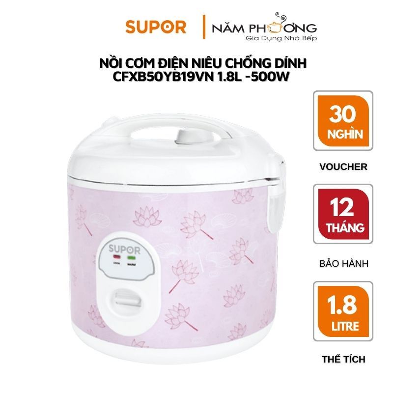 Nồi cơm điện cơ lòng nồi niêu 1,8L CFXB50YB19VN-YL50