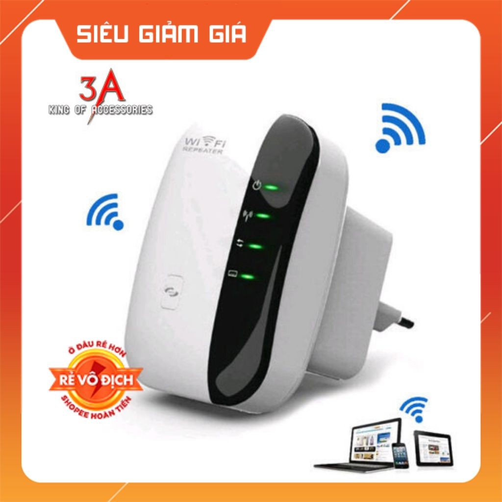 Bộ thu phát wifi Repeater Wireless-N 300M chuẩn (trắng) (không phải loại đút sim tự phát )