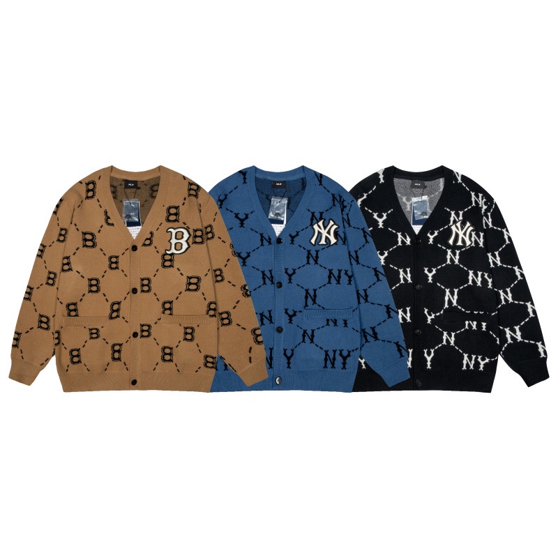 Áo cardigan dệt kim thêu họa tiết form rộng hợp thời trang cho unisex