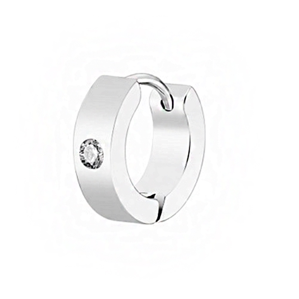 Khuyên Tai Tròn Bằng Thép Titan Chất Lượng Cao Cho Nữ