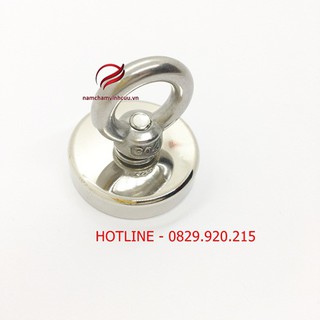 1 chiếc nam châm khuyên D48 trọng lực hút được tầm 20kg
