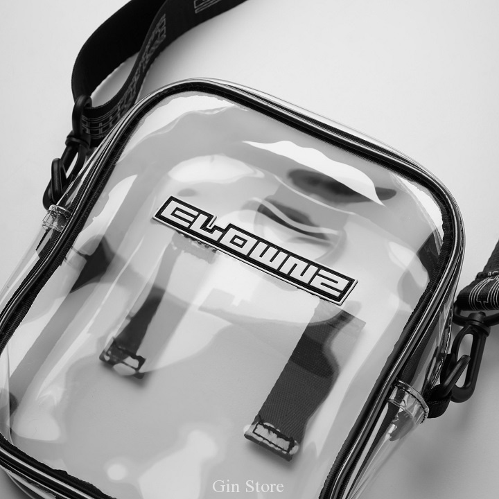 Túi Đeo Chéo Trong Suốt Clownz Crystal Clear Mini Bag nhựa PU Unisex Phong Cách Ulzzang Local Brand - Gin Store