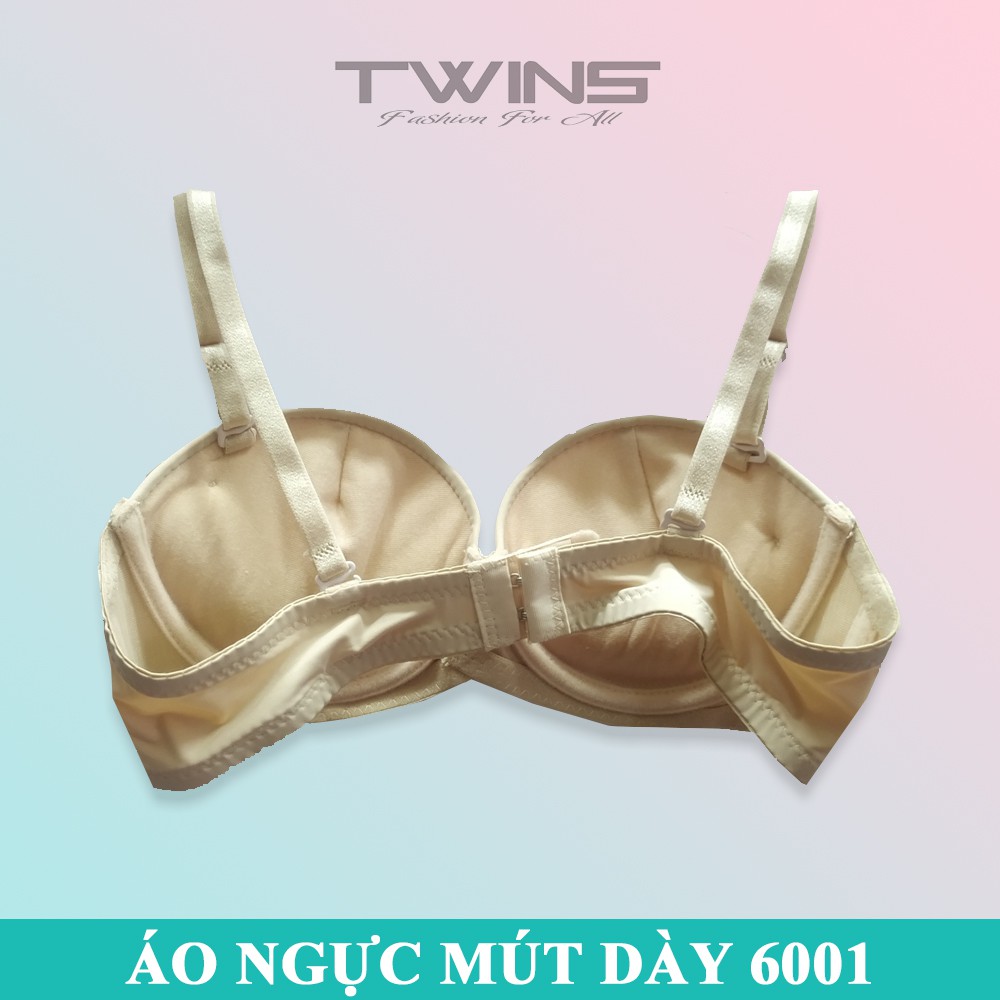 Áo lót nữ nâng ngực mút dày cúp ngang SD6001 có gọng màu trơn mềm mịn size 32, 34, 36