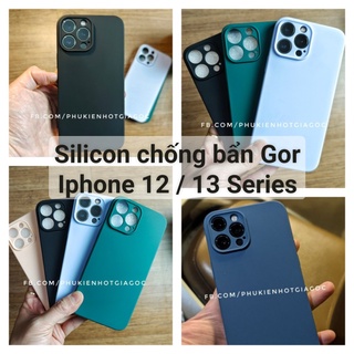 Ốp Silicon chống bẩn, cao su mềm mượt Gor IP 13 series / 12 Pro max / IP 12 Pro / IP 12 / IP 12 mini