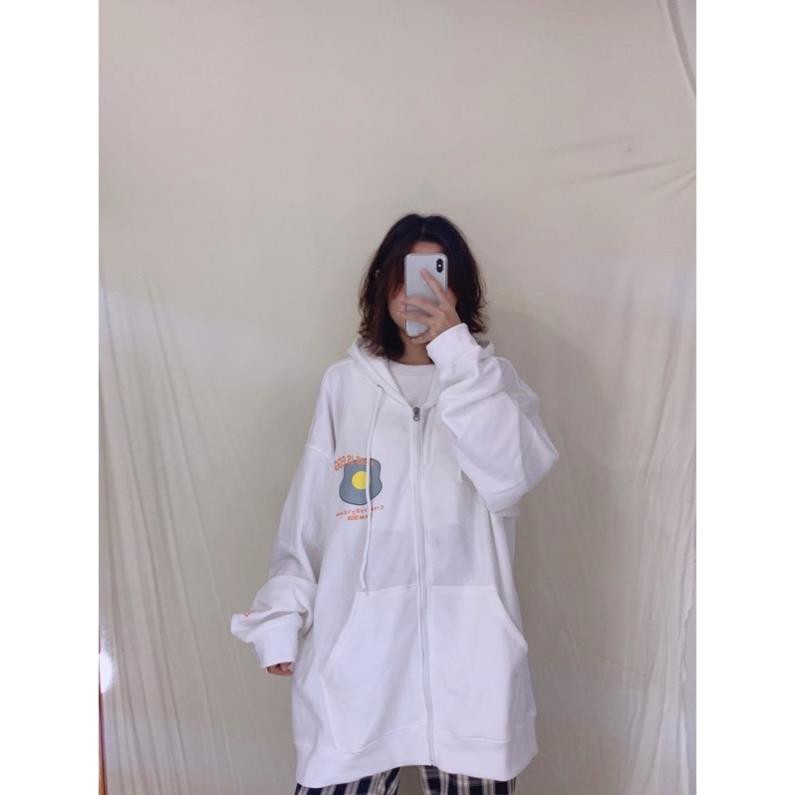 ÁO KHOÁC HOODIE NỈ NGOẠI This is Egg (Hình Trứng Ốp La - Kèm Ảnh Thật) | WebRaoVat - webraovat.net.vn