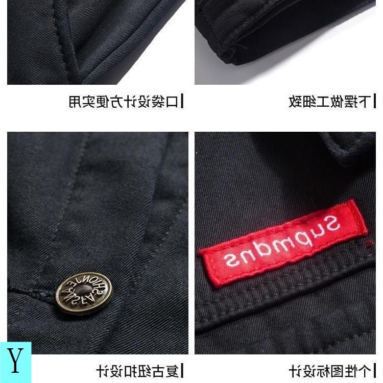 Áo Khoác Denim Lót Lông Cừu Dày Dáng Rộng Thời Trang Xuân Thu 2021 Mới Cho Nam