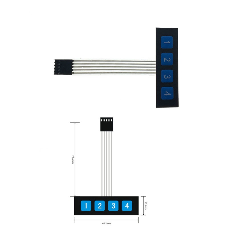 Bàn phím rời matrix PCBFUN nhiều loại tùy chọn 4 12 16 20 phím 1x4 3x4 4x4 4*5 dành cho arduino