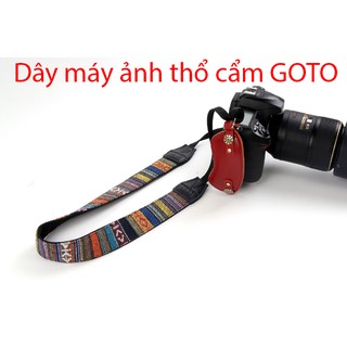 Dây đeo máy ảnh họa tiết thổ cẩm GOTO
