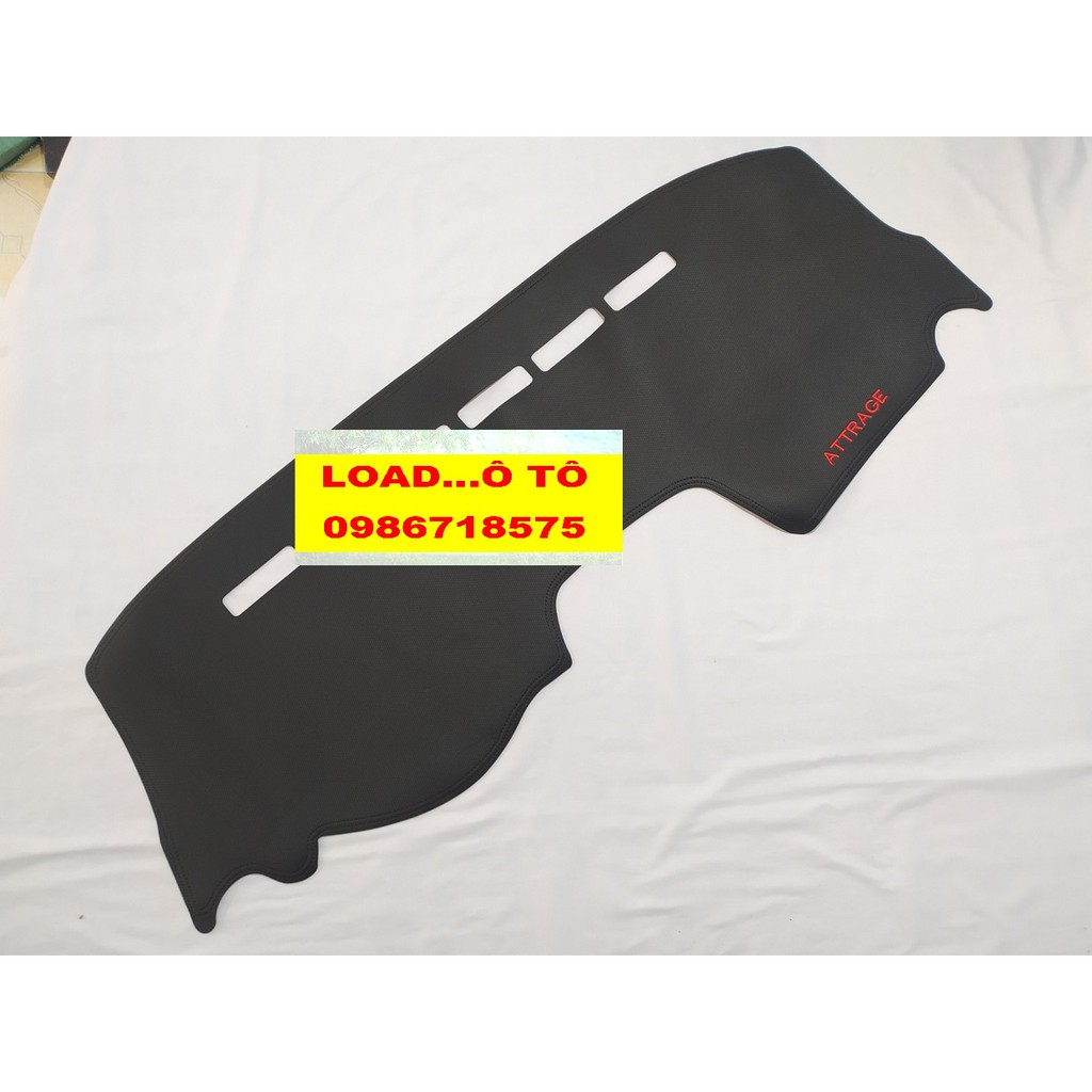 Thảm Chống Nắng Taplo Mitsubishi Attrage 2022-2018 Da Carbon Cao Cấp