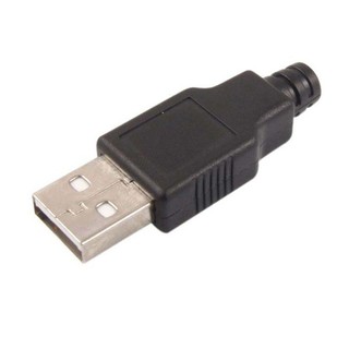 Cổng USB A Đực 4P + Vỏ
