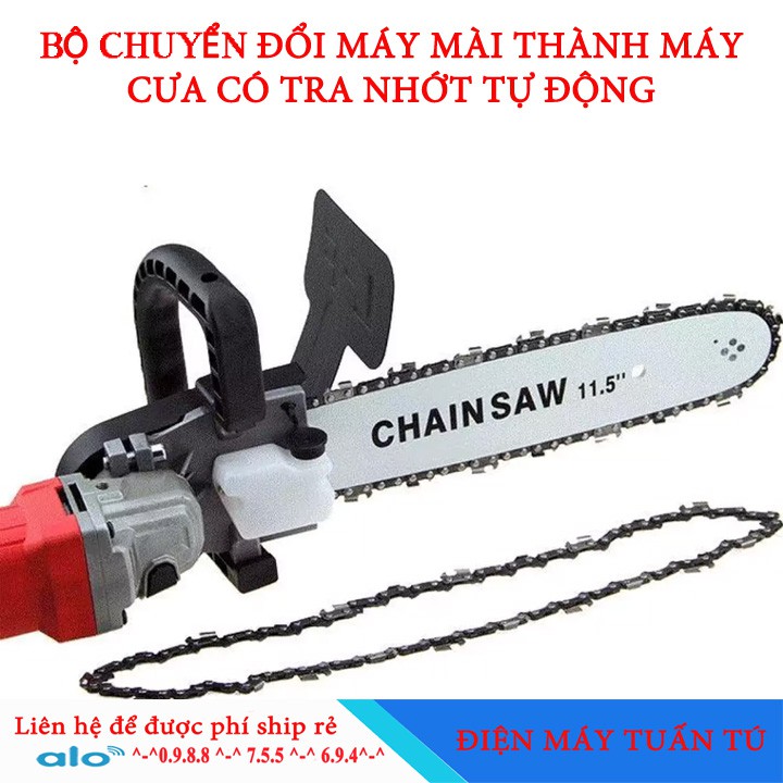 Bộ cưa xích chuyển đổi từ máy mài cầm tay