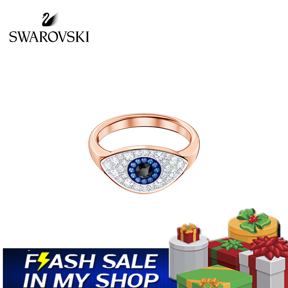 FLASH SALE 100% Swarovski Nhẫn Nữ Mắt quỷ SYMBOL FASHION Ring trang sức đeo Trang sức